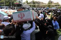 مراسم تشییع شهدای حادثه تروریستی محور خاش ـ تفتان